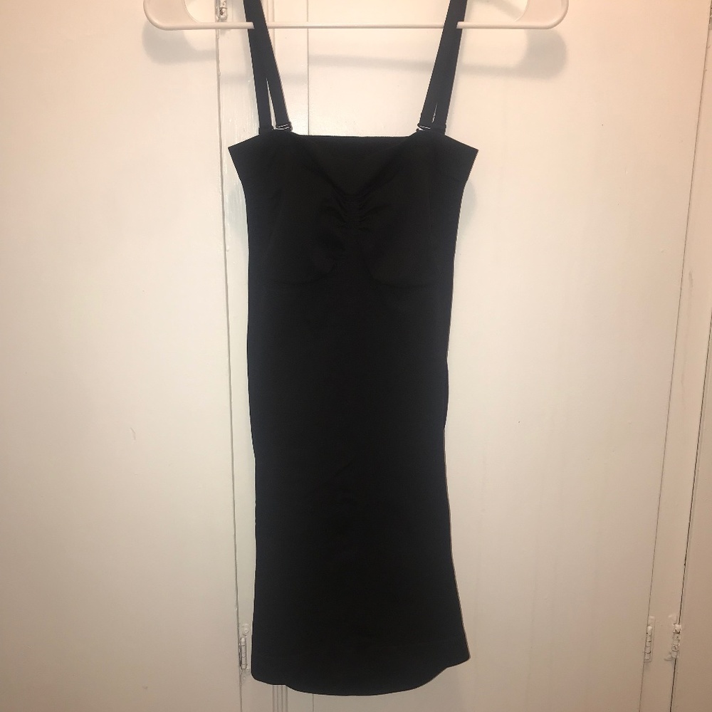 Kathy Ireland Intimates Seamless Shape Wear Slip Dress Removable Strapless Small